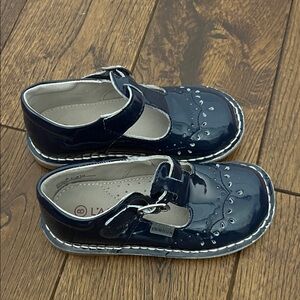 L'Amour Shiny Navy Dress Shoes